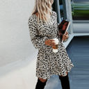  SALE!  Last Piece - Size S - Abstract Dots Long Sleeve Dress
