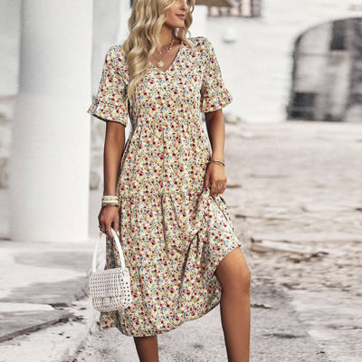 . Ditsy Delight Midi Dress