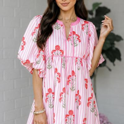 Blush Garden Stroll Babydoll Dress