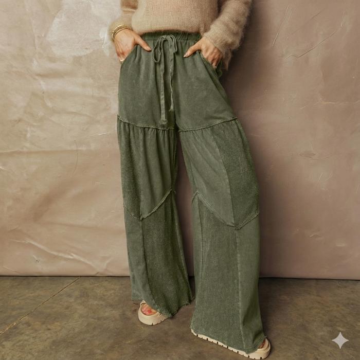 Olive Drift Patchwork Lounge Pant
