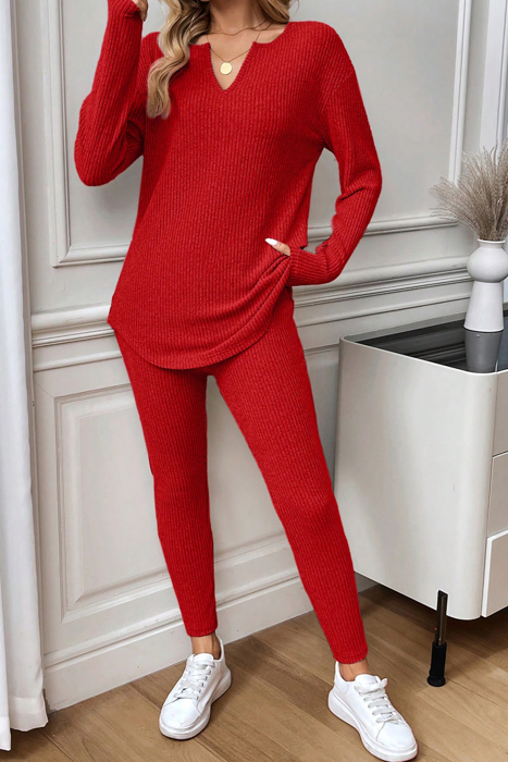 Crimson Cozy Lounge Set