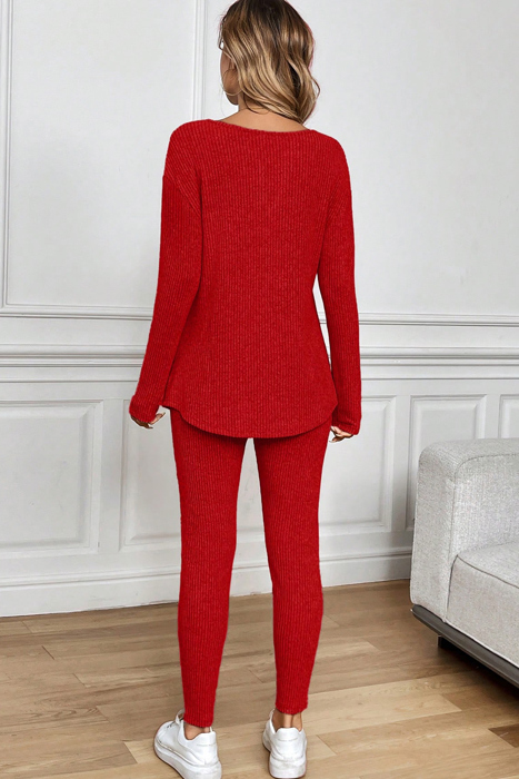 Crimson Cozy Lounge Set