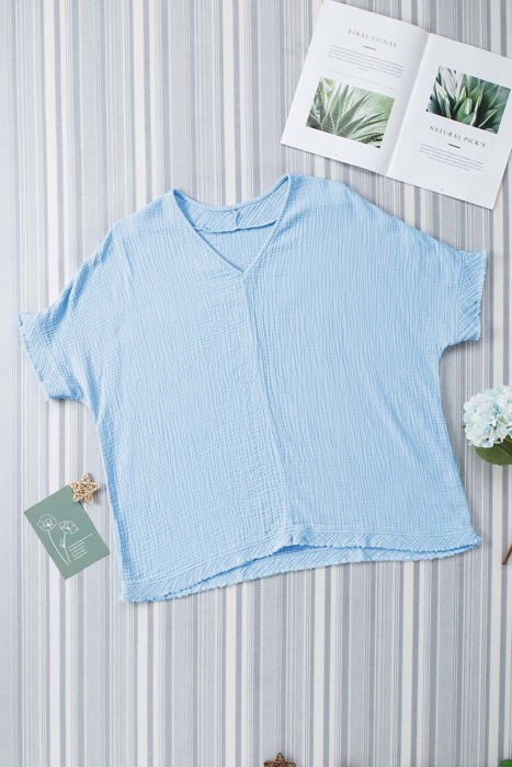 Serenade Crinkle Dolman Cotton Top