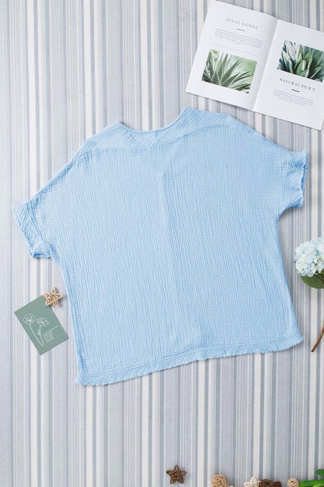 Serenade Crinkle Dolman Cotton Top