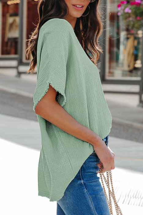Serenade Crinkle Dolman Cotton Top