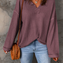  Mauve Bliss Waffle Knit Top