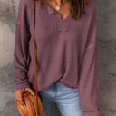  Mauve Bliss Waffle Knit Top