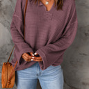  Mauve Bliss Waffle Knit Top