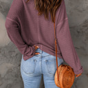  Mauve Bliss Waffle Knit Top