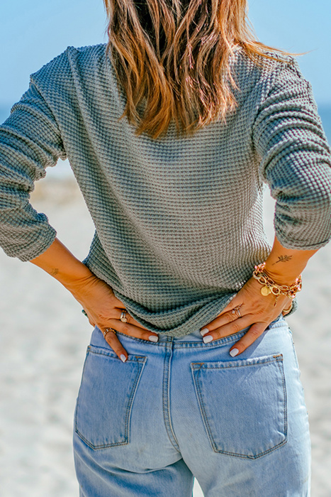 Meadow Mist Waffle Top