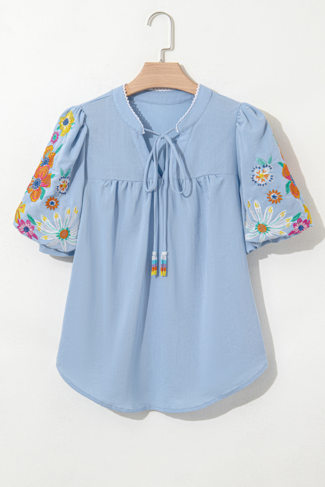 Daisy Meadow Embroidered Top