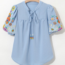  Daisy Meadow Embroidered Top