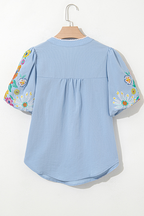 Daisy Meadow Embroidered Top