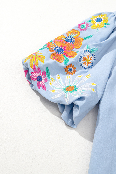 Daisy Meadow Embroidered Top
