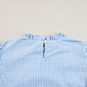  Embroidered Meadow Gingham Blouse
