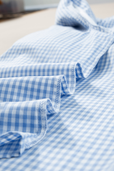 Embroidered Meadow Gingham Blouse
