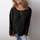  Urban Texture Waffle Knit Top