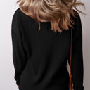  Urban Texture Waffle Knit Top