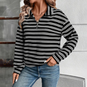  Midnight Stripe Half-Zip Pullover