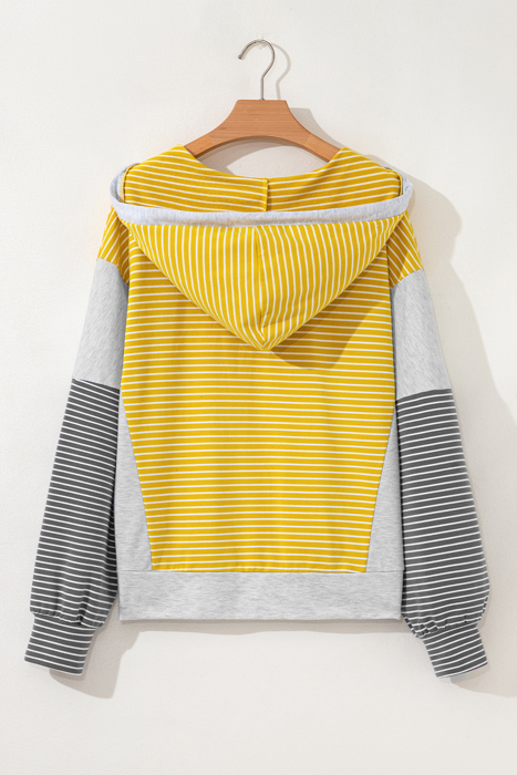 Sunny Stripe Colorblock Hoodie