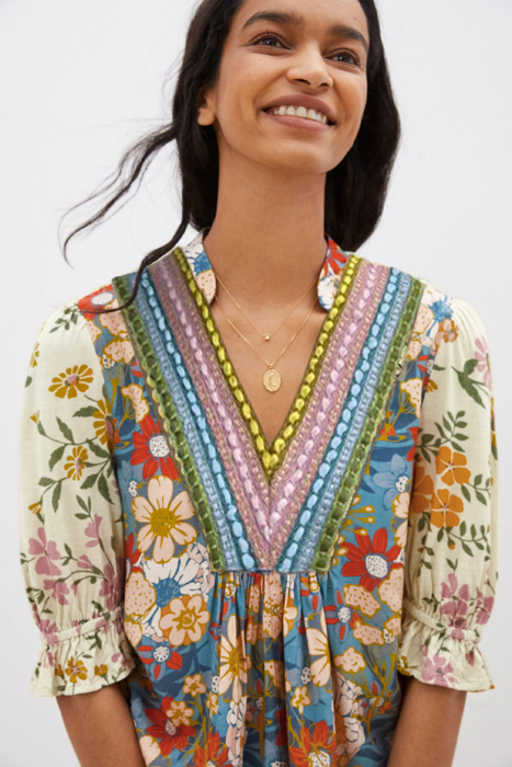 Meadow Embroidered Peasant Blouse