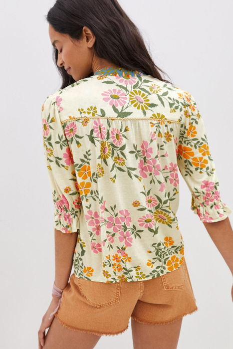 Meadow Embroidered Peasant Blouse