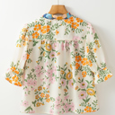  Meadow Embroidered Peasant Blouse