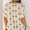  Bow Bliss Crinkle Top