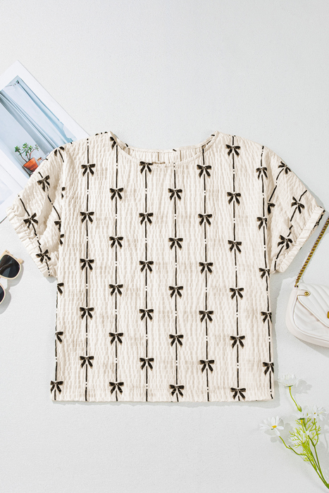 Bow Bliss Crinkle Top
