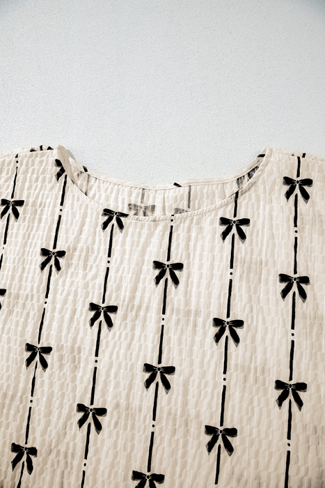 Bow Bliss Crinkle Top