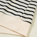  Mono Stripe Lace Flutter Top