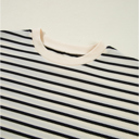  Mono Stripe Lace Flutter Top