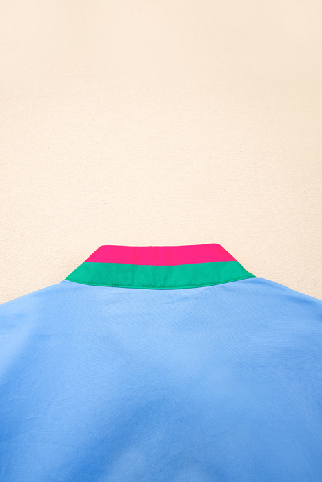 Sky Pop Puff Blouse