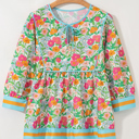  Meadow Glow Tie-Front Blouse