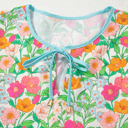  Meadow Glow Tie-Front Blouse