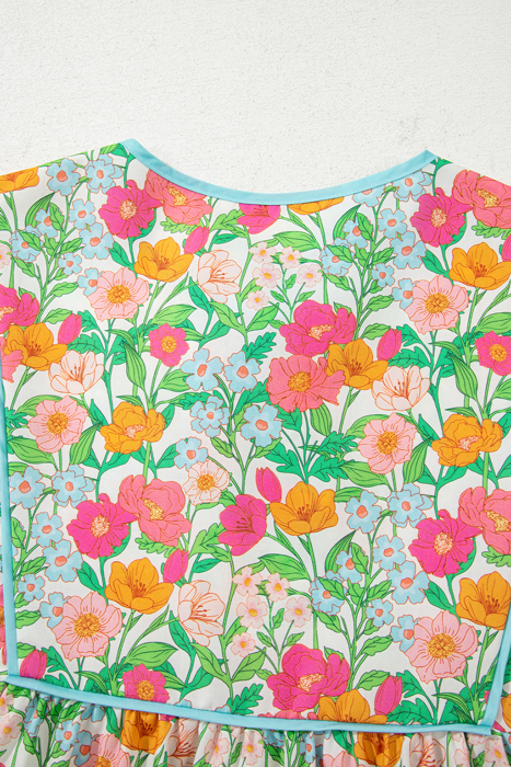 Meadow Glow Tie-Front Blouse