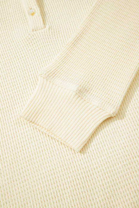 Buttercream Henley Top