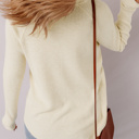  Buttercream Henley Top