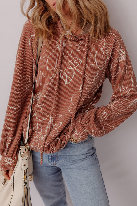 Rust Blossom Hoodie