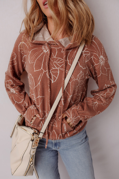 Rust Blossom Hoodie