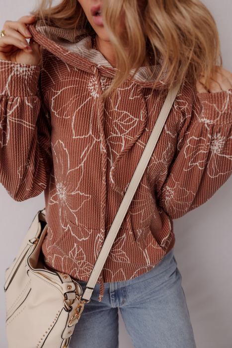 Rust Blossom Hoodie