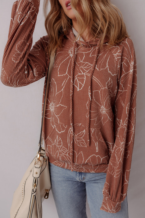 Rust Blossom Hoodie