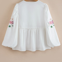  Wildflower Whimsy Peasant Top