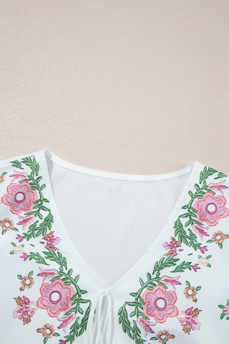 Wildflower Whimsy Peasant Top