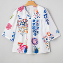  Bohemian Blossom Tassel Blouse