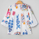 Bohemian Blossom Tassel Blouse