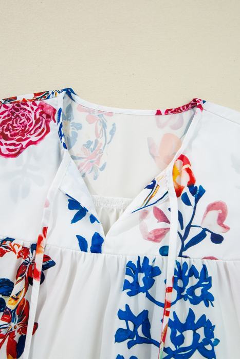 Bohemian Blossom Tassel Blouse