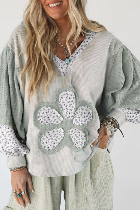 Meadow Blossom Patchwork Hoodie
