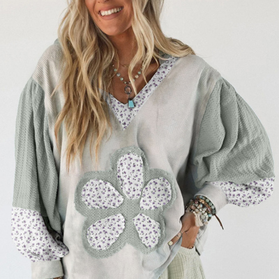 Meadow Blossom Patchwork Hoodie