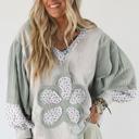  Meadow Blossom Patchwork Hoodie